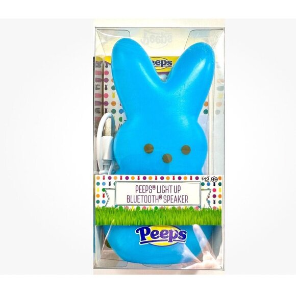 Peeps Light Up Bluetooth Speaker Blue Rechargeable New In Box - Picture 1 of 3